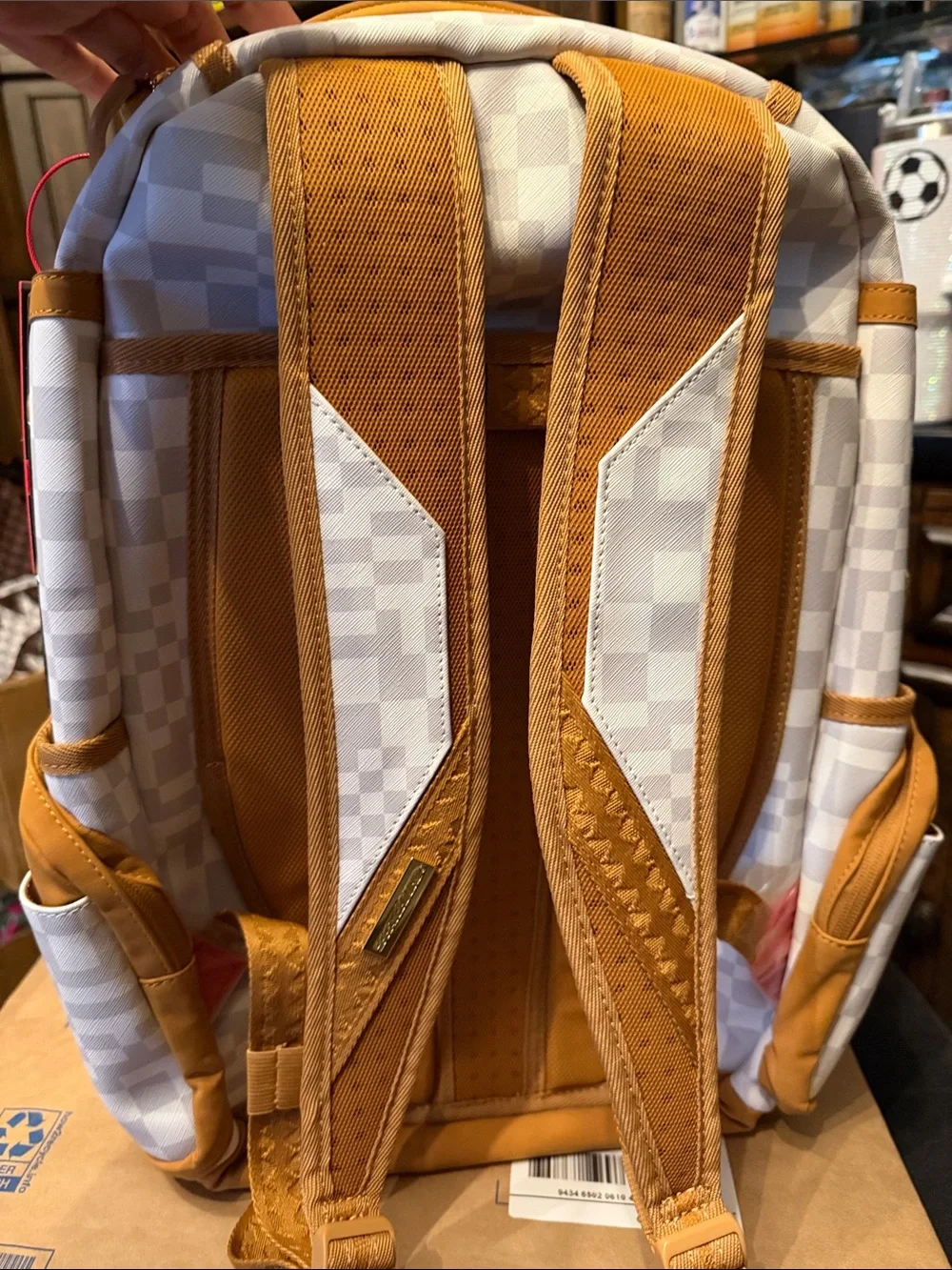 Sprayground backpack white